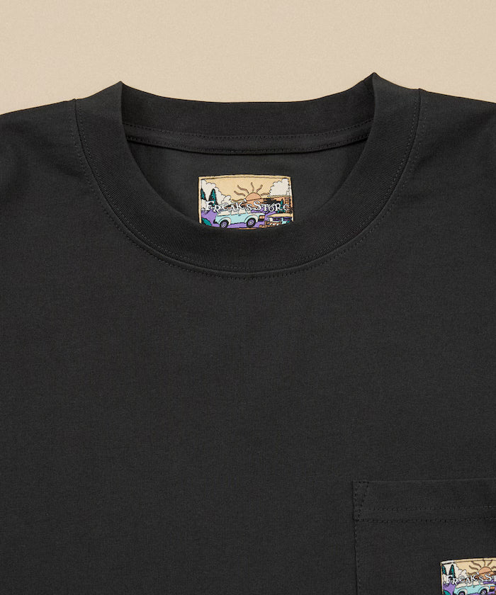 FREAK'S STORE for BEACH & FES Relax Fit One Point Logo Spindle Pocket T-shirt
