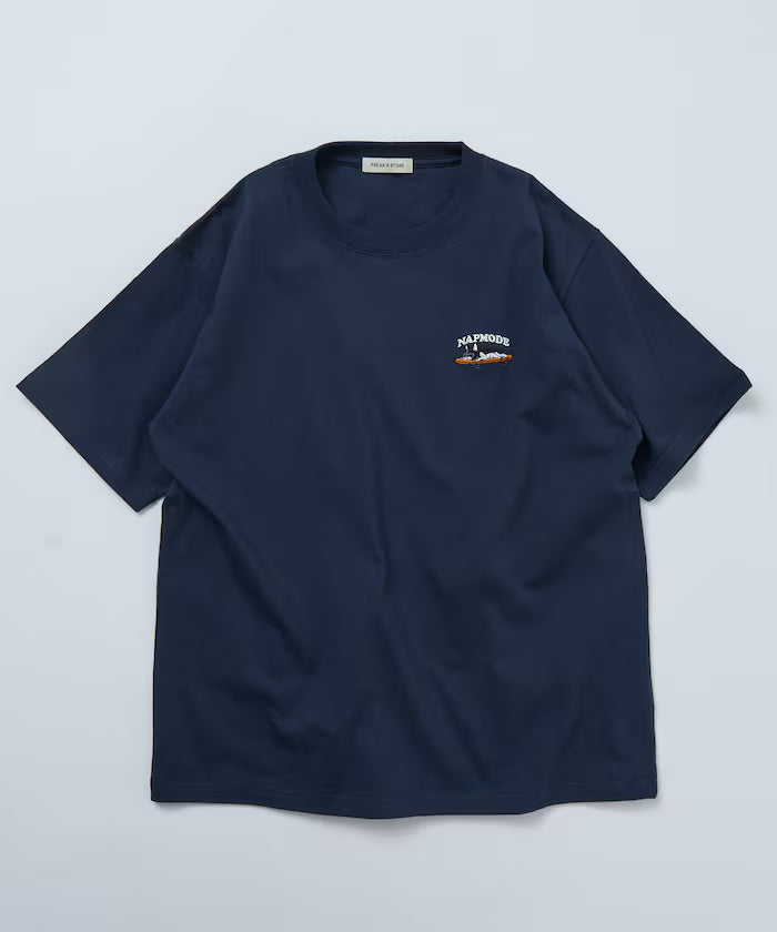 Relaxed Fit One-Point Animal Embroidery Crew Neck T-Shirt [Limited Edition]