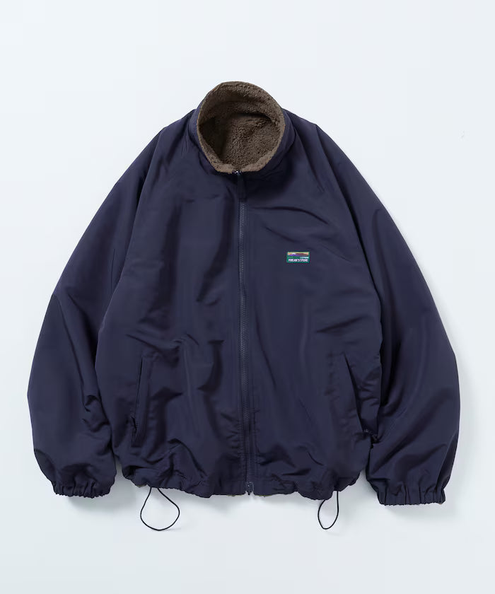 Relaxed Fit Nylon Fleece Reversible Stand Blouson [Limited Edition]