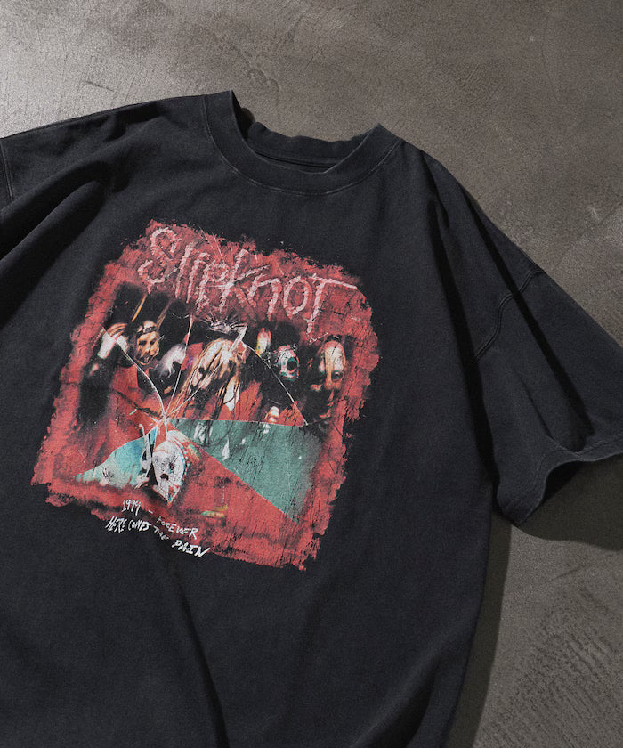 【EXCLUSIVE】Vintage-like Slipknot Back Print T-shirt / Slipknot - Sumikuro