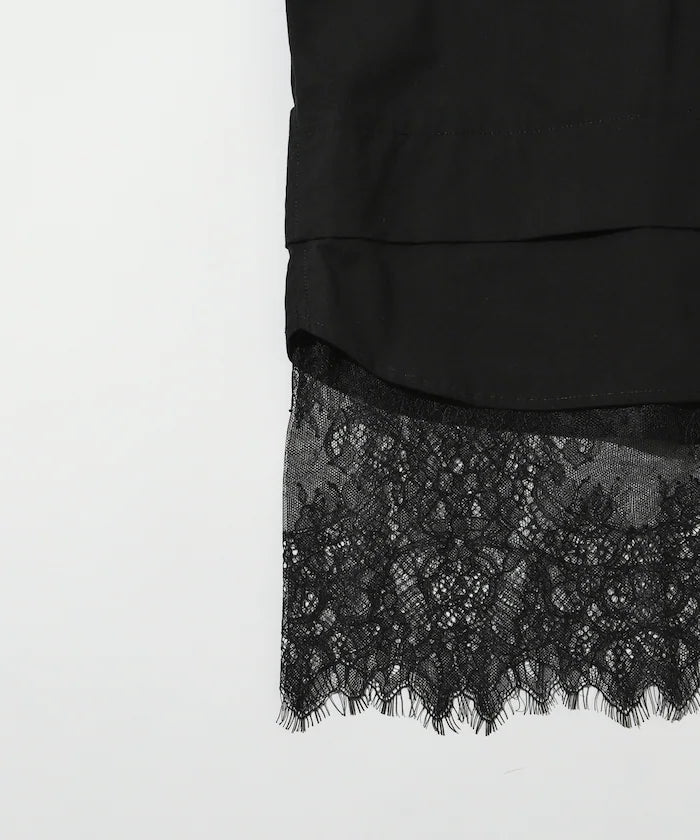 Oversized Lace Layered Shirt