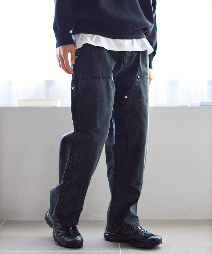 Fade Processing Light Duck Double Knee Painter Pants Vintage