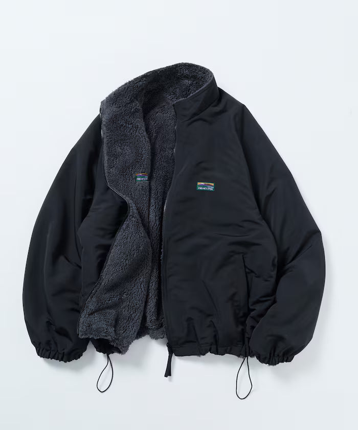 Relaxed Fit Nylon Fleece Reversible Stand Blouson [Limited Edition]
