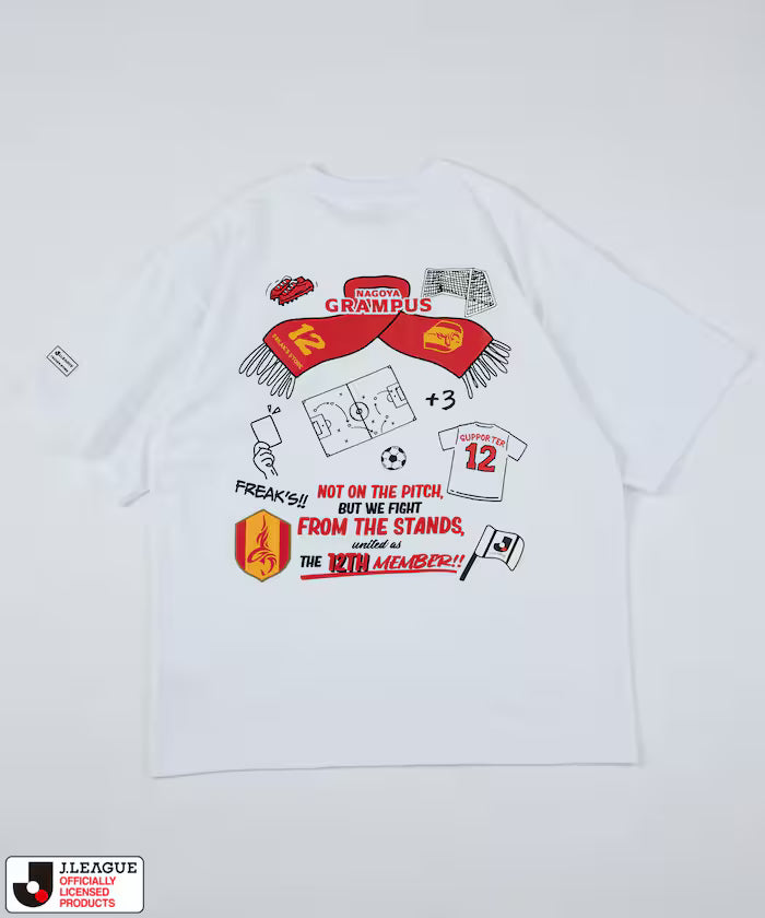 [May 15th 12:00 Release] J.LEAGUE × FREAK’S STORE Exclusive SUPPORTERS SHORT SLEEVE TEE [Nagoya Grampus]
