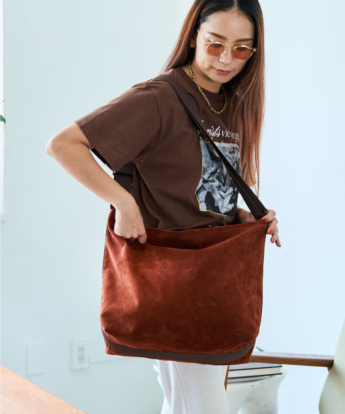Custom ECO SUEDE SHOULDER BAG Eco Suede Shoulder Bag