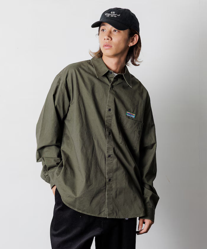 Relax Fit Relaxed Fit Garment Dyed Regular Collar Shirt [Limited Edition]