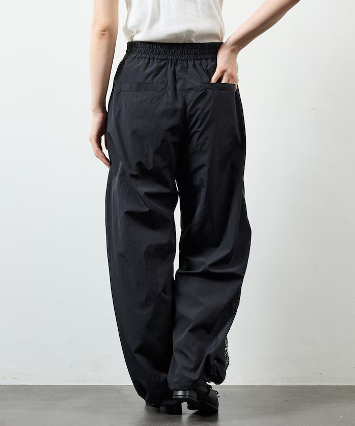 Nylon Lace Easy Wide Pants