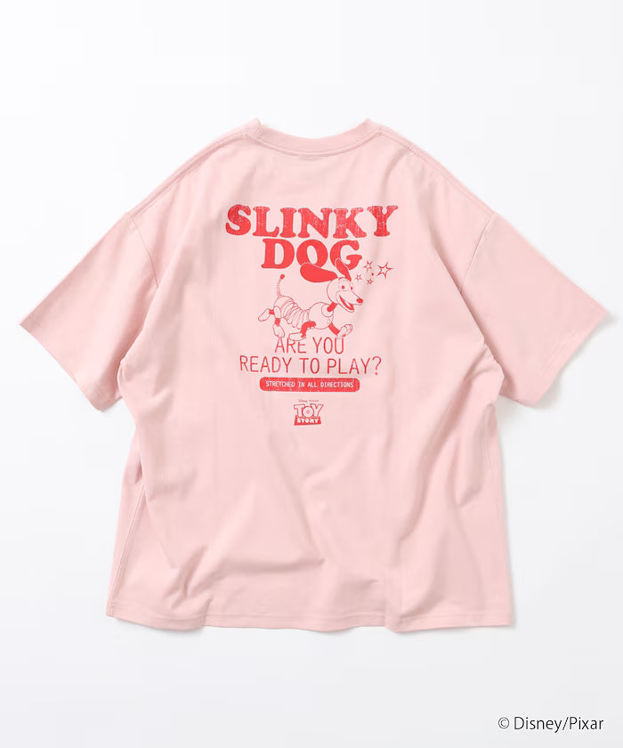 [TOY STORY] Exclusive Back Print Crew Neck T-Shirt / Slinky Dog [Limited Edition]