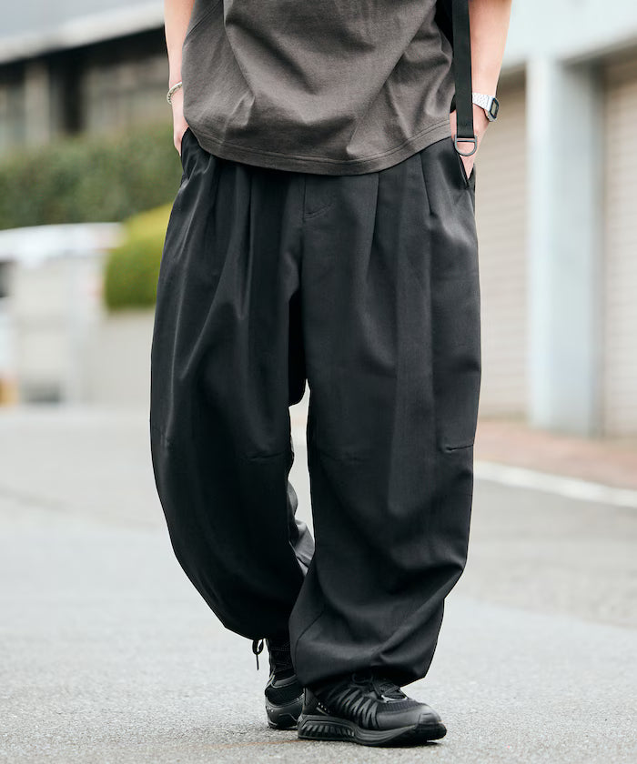 AiRide/Air Ride Wide Silhouette Pocketable Circus Pants/Quick Dry/UV Cut 【Limited Edition】