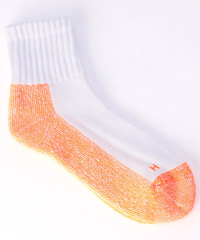 Sinker Sole Color Quarter Socks (for size 25.0-27.0cm)