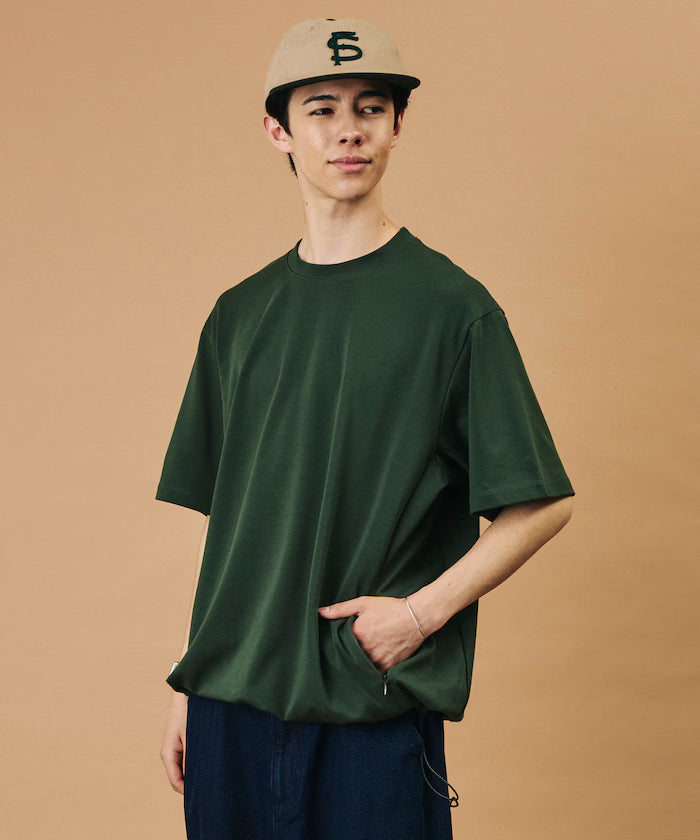 SUPER ICE / Super Ice Crew Neck Spindle T-Shirt Contact Cooling / Quick Dry / UV Cut - Green