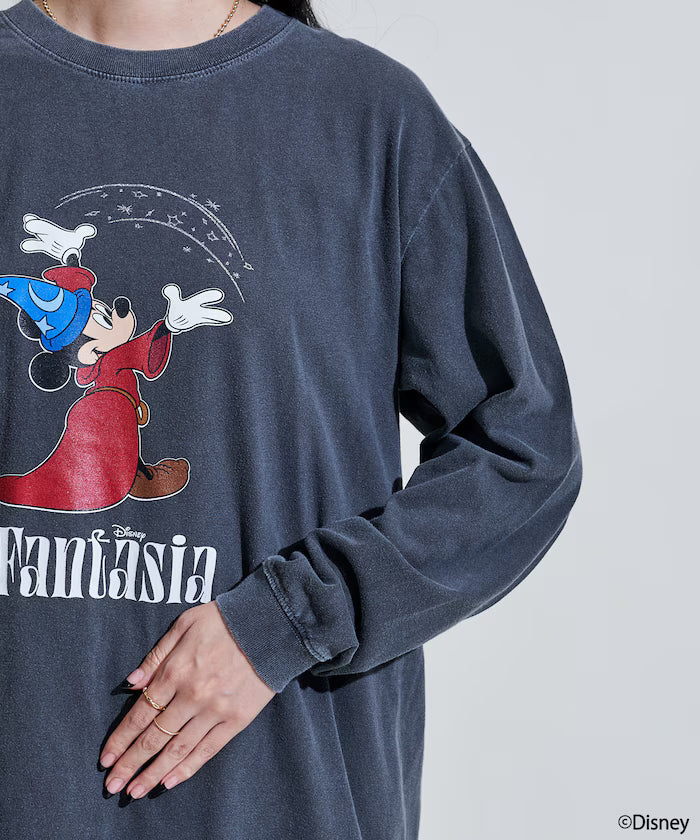 [DISNEY FANTASIA] Big Front Print Long T
