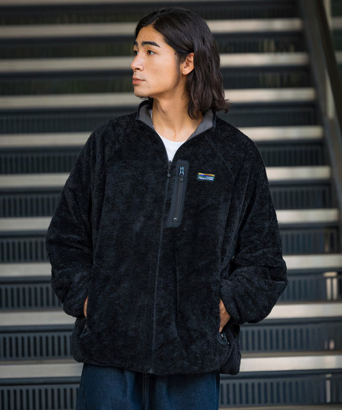 Relaxed Fit Nylon Fleece Reversible Blouson [Limited Release]
