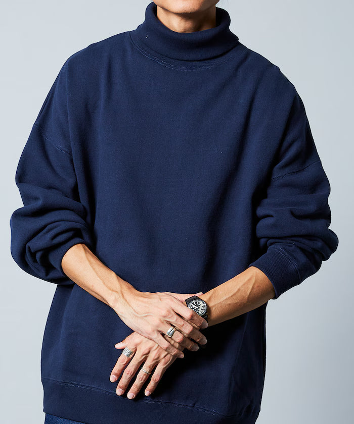 12oz Heavyweight Big Silhouette Turtle Neck Sweatshirt [Limited Edition]