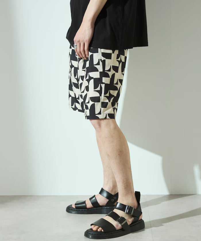 Pattern Easy Shorts / All-over Print Short Pants / Compatible with Setup