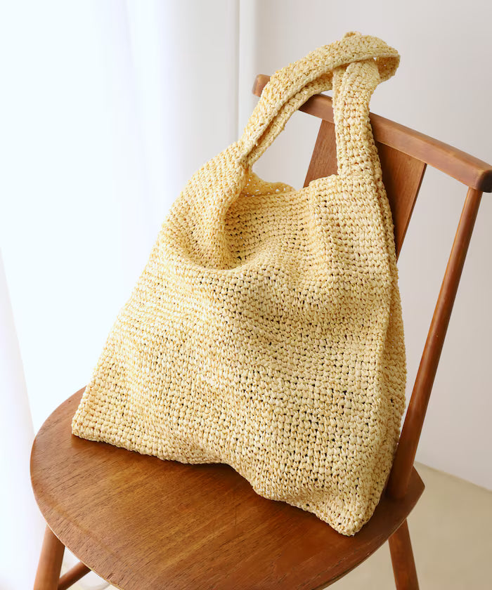 Raffia Tote Bag - Natural