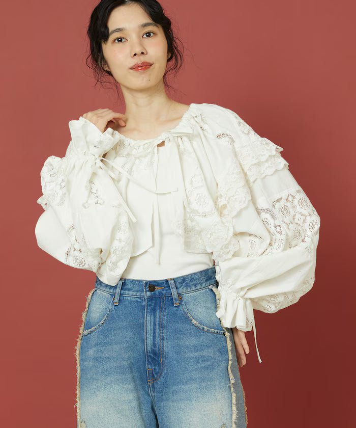 2WAY Lace Bolero & Chaps Pants
