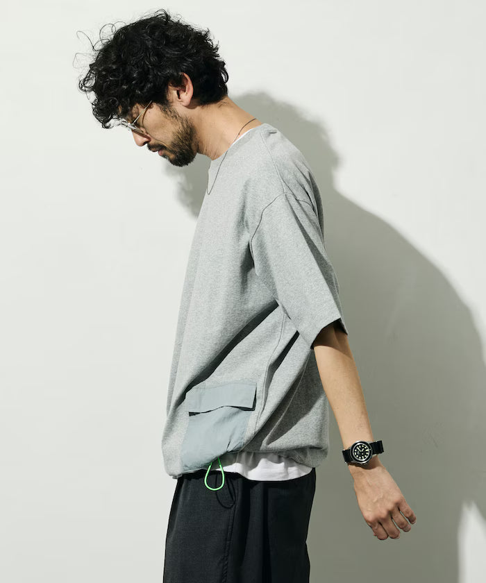 6 oz Side Pocket Spindle Short Sleeve T-Shirt / Big Silhouette