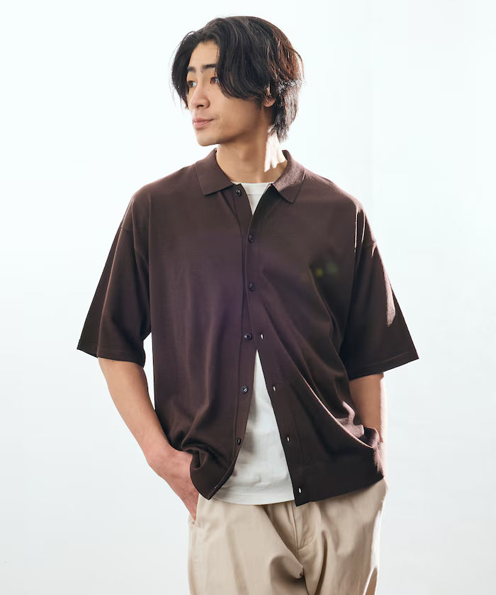 Relax Fit Relax Fit Cool Touch Polo Color Short Sleeve Knit Shirt [Limited Edition]