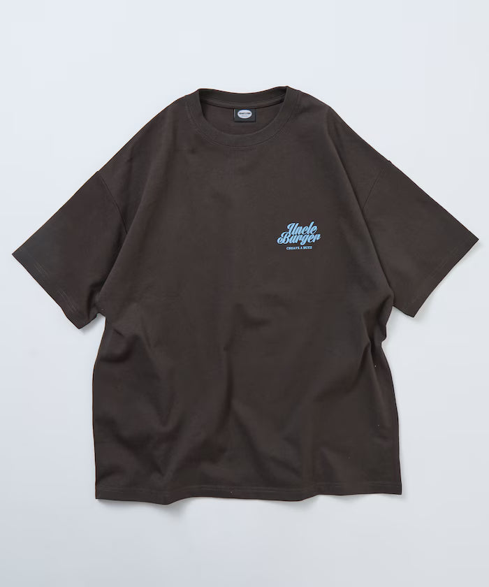 Big Silhouette Back Print Crew Neck T-Shirt / Uncle Burger 【Limited Edition】