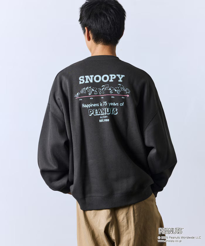 PEANUTS/Peanuts Exclusive Back Print Crew Neck Sweatshirt/Snoopy 【Limited Release】
