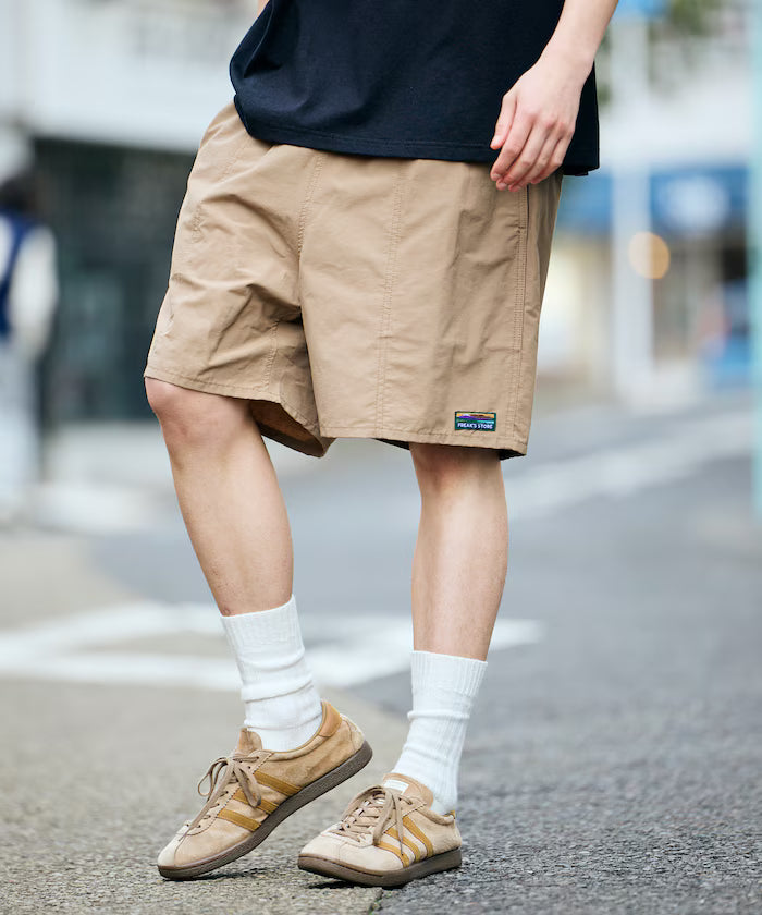 Cotton Nylon Packable Easy Shorts [Limited Edition] - Beige