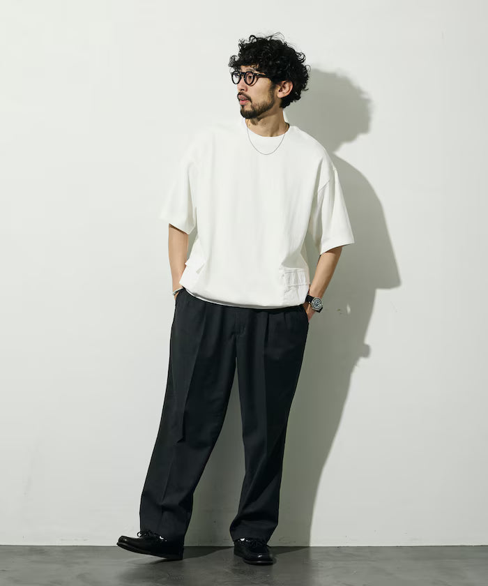 6 oz Side Pocket Spindle Short Sleeve T-Shirt / Big Silhouette
