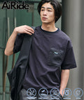 Limited release AiRide Air Ride Relax Fit Mult-material Pocket Seersucker Pullover Top Quick-drying UV Protection - Charcoal Gray