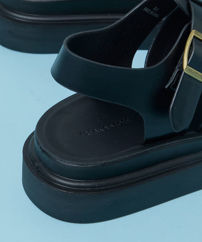 Leatherlet Gurka Sandals / Platform Sole [23=28cm] 【Limited Edition】