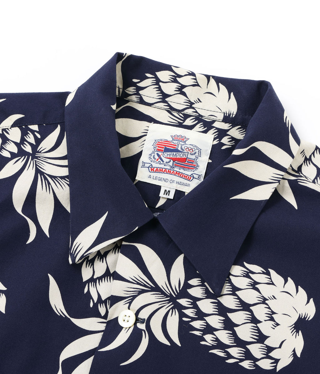 DUKE KAHANAMOKU COTTON HAWAIIAN SHIRT “DUKE'S PINEAPPLE”