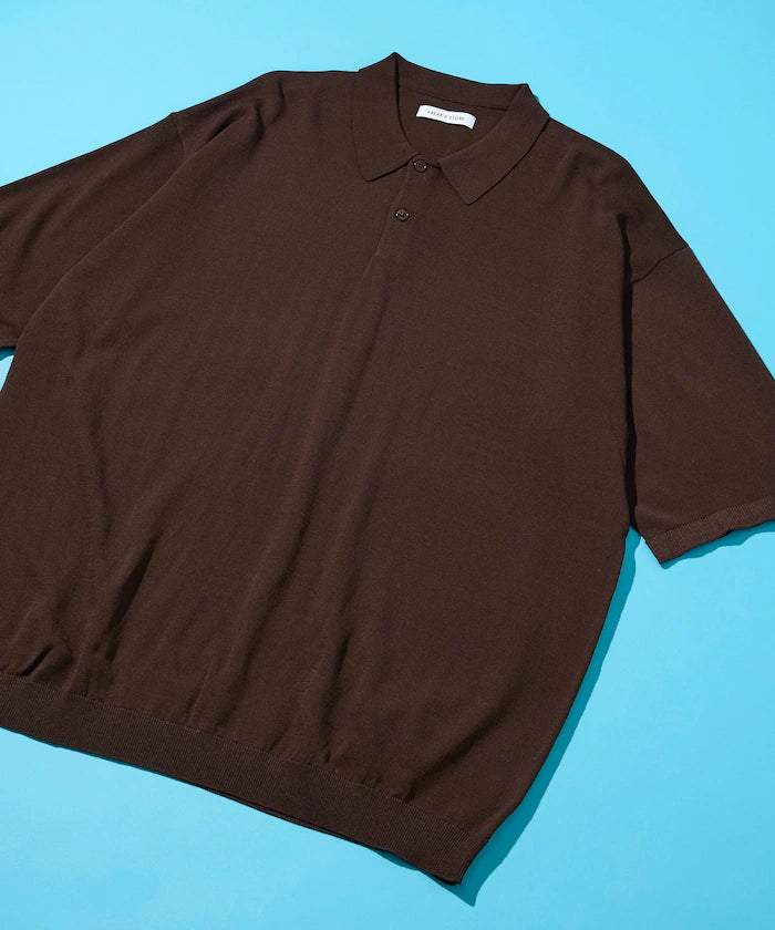 [New Color Added] SUPER ICE / Super Ice Short Sleeve Polo Neck Knit / Contact Cold Sensation