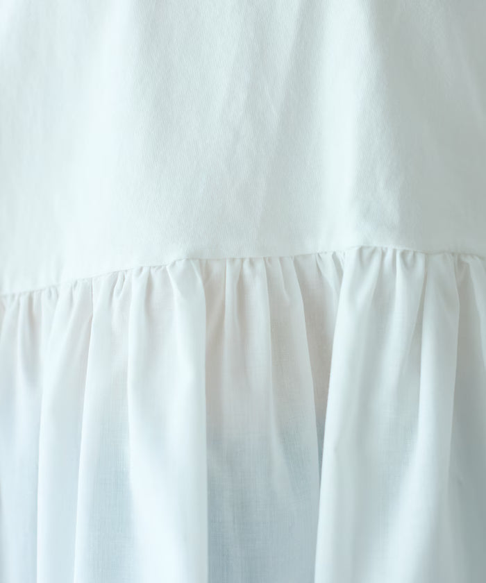 Organic Cotton Frill Sleeve T-shirt