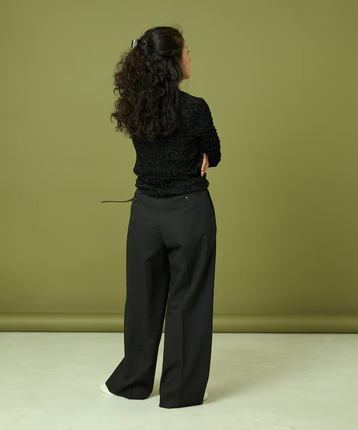 Mesh Velour Top