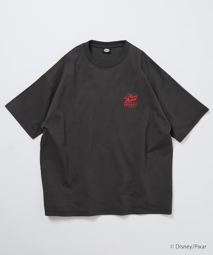 [TOY STORY] Exclusive Big Silhouette Back Print Crew Neck T-Shirt / Pizza Planet [Limited Edition]