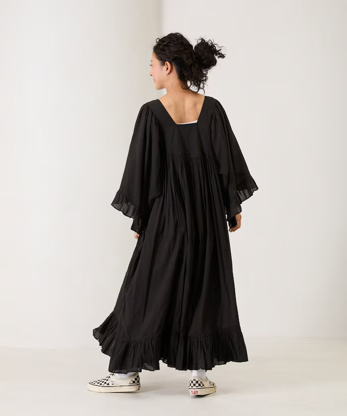 India Square Neck Frilled Dress