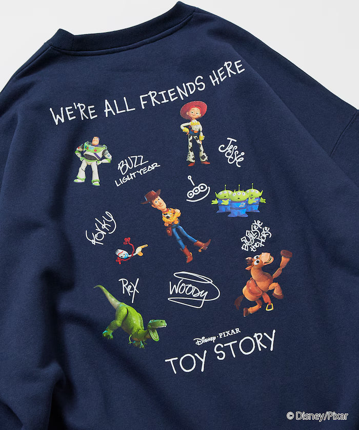 TOY STORY / Toy Story / Exclusive Back Print Crew Neck Sweat / RANDOM [Limited Edition] - Navy