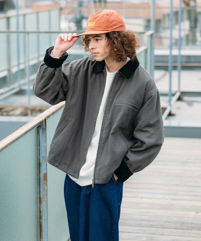 Big Silhouette Corduroy Switch Duck Blouson [Limited Edition]
