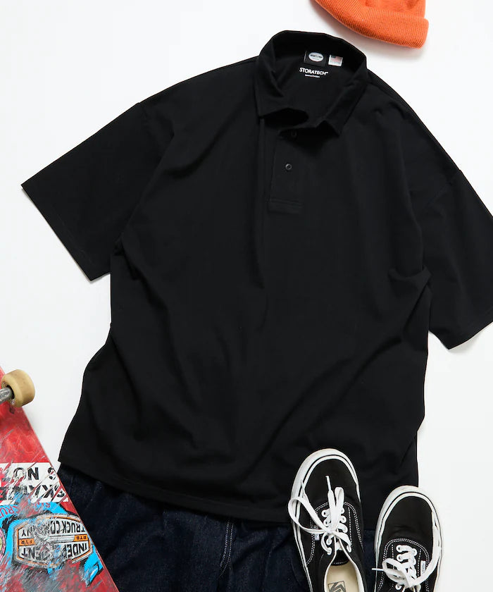STORATECH/Stratech Big Silhouette Polo Shirt/Antibacterial/Odor Resistant/Sanitizing/UV Cut/Contact Cooling/Quick Drying 【Limited Release】