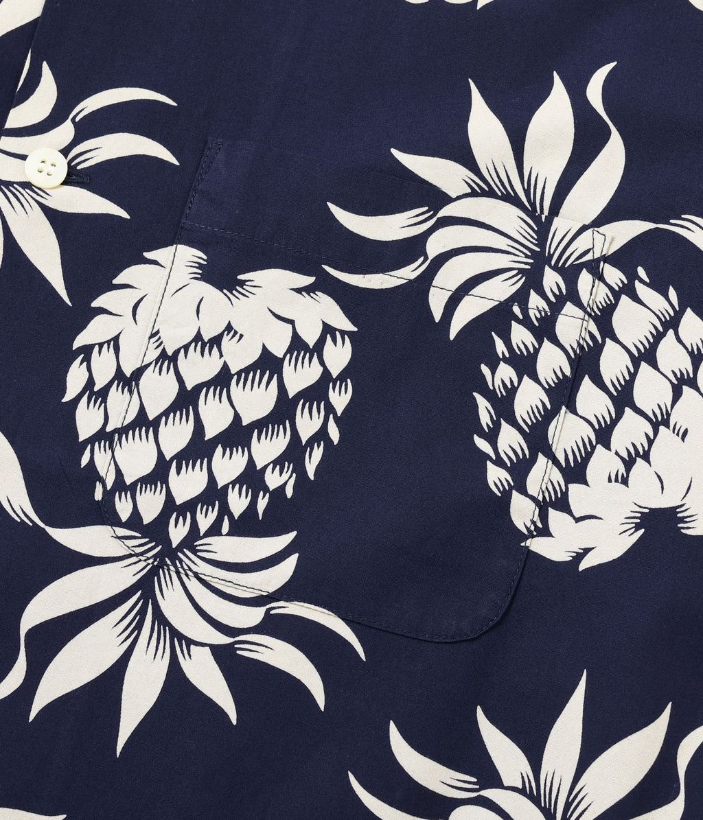 DUKE KAHANAMOKU COTTON HAWAIIAN SHIRT “DUKE'S PINEAPPLE”