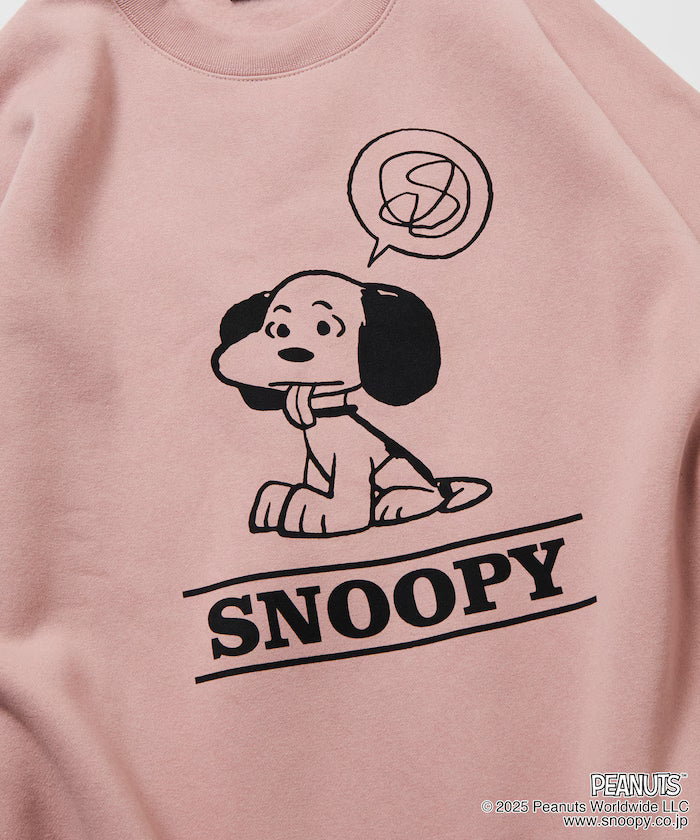 PEANUTS/Peanuts Exclusive Front Print Crew Neck Sweat/Shibe 【Limited Edition】