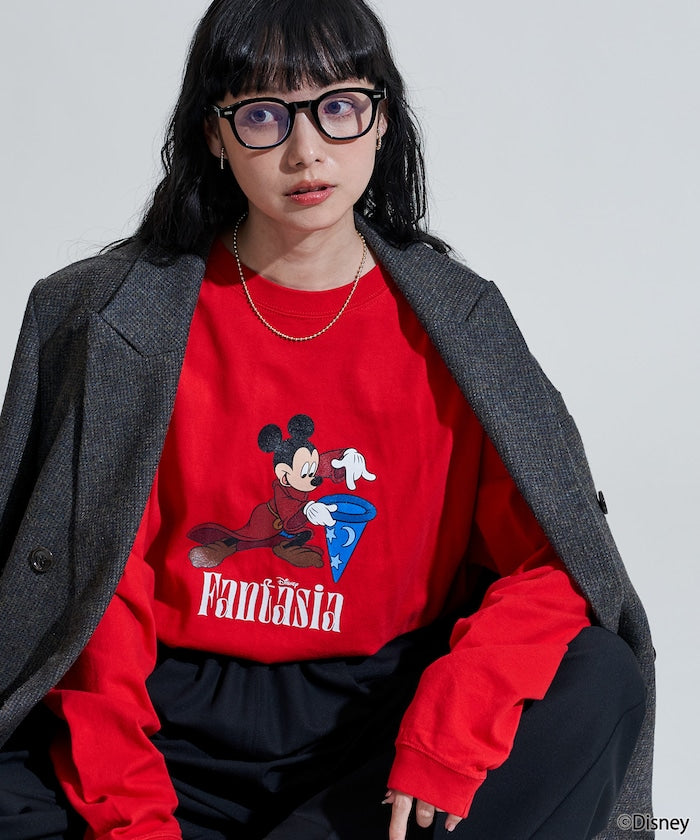[DISNEY FANTASIA] Big Front Print Long T