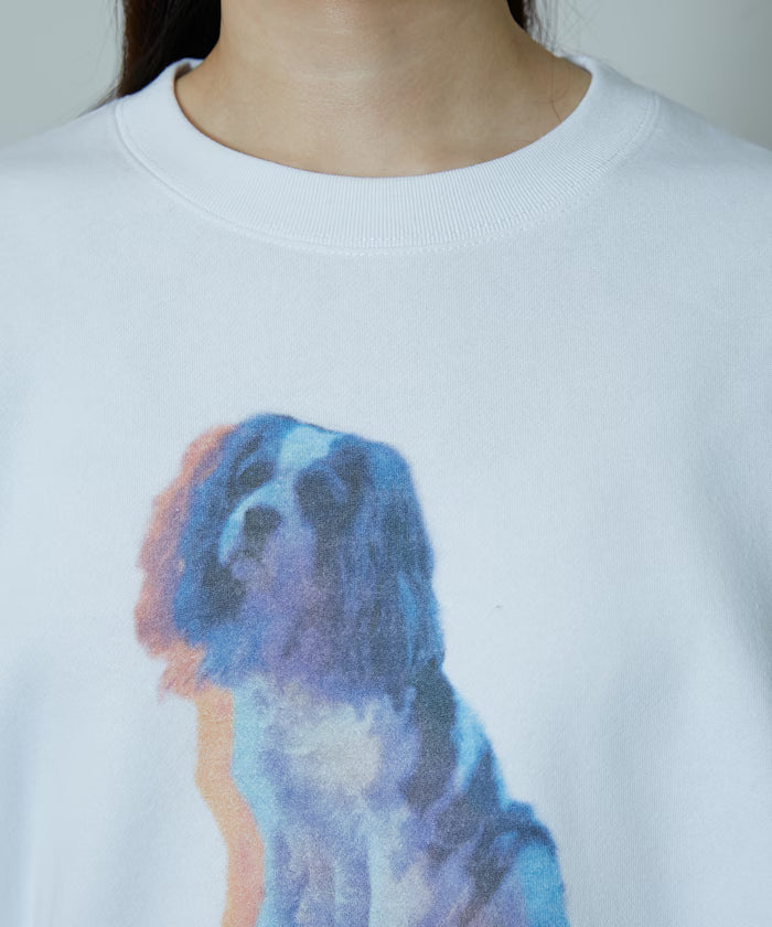 Dog Photo Print Fleece Lined Sweat Pullover Limited Edition