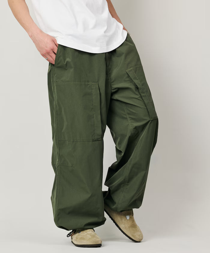 Quick Dry Fabric Wide Silhouette Poly Rip Cross Military Helicrew Pants/UV Cut/Quick Dry 【Limited Edition】