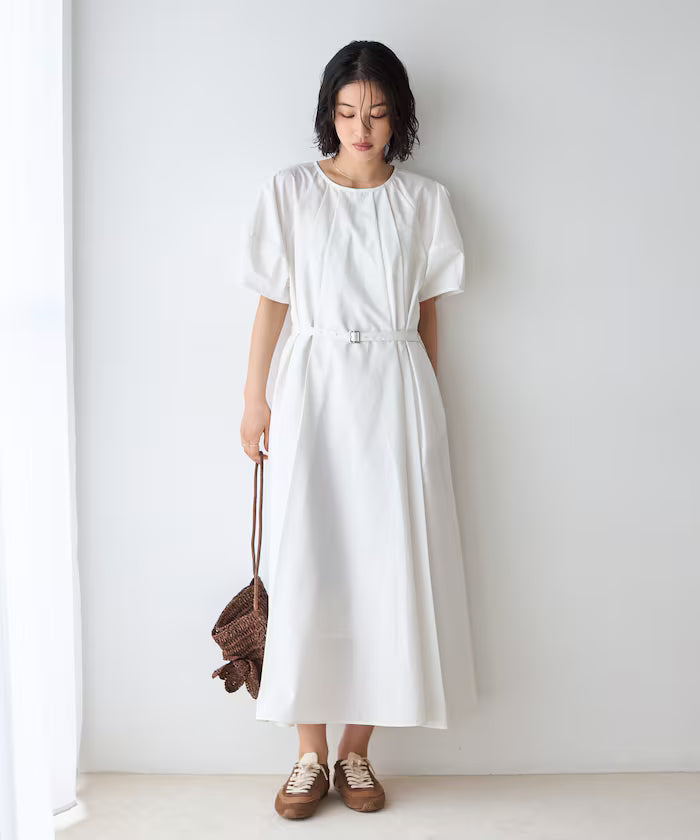 Balloon Sleeve 2WAY Dress / 5 Minute Sleeve