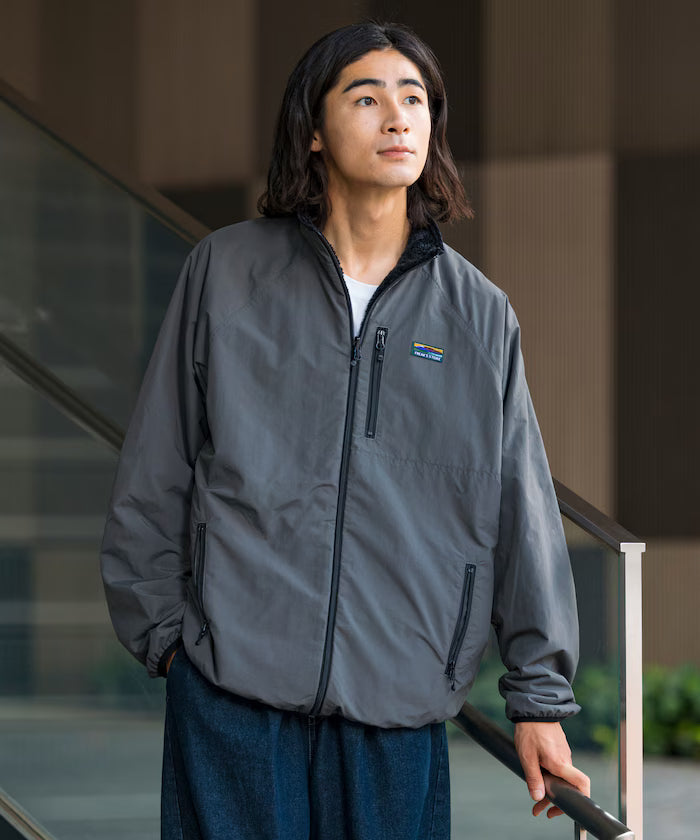 Relaxed Fit Nylon Fleece Reversible Blouson [Limited Release]