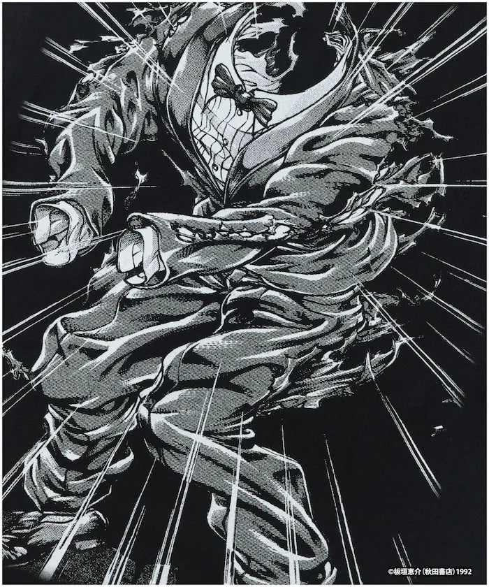 [Sales start on June 12 at 12:00] Baki 'Mr. Unchained/Biscuit Olly' Print Crew Neck T-Shirt