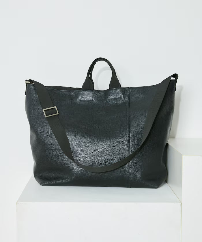 2WAY Leather Messenger Bag / 2WAY Leather Messenger Bag / Cowhide / Water-repellent leather