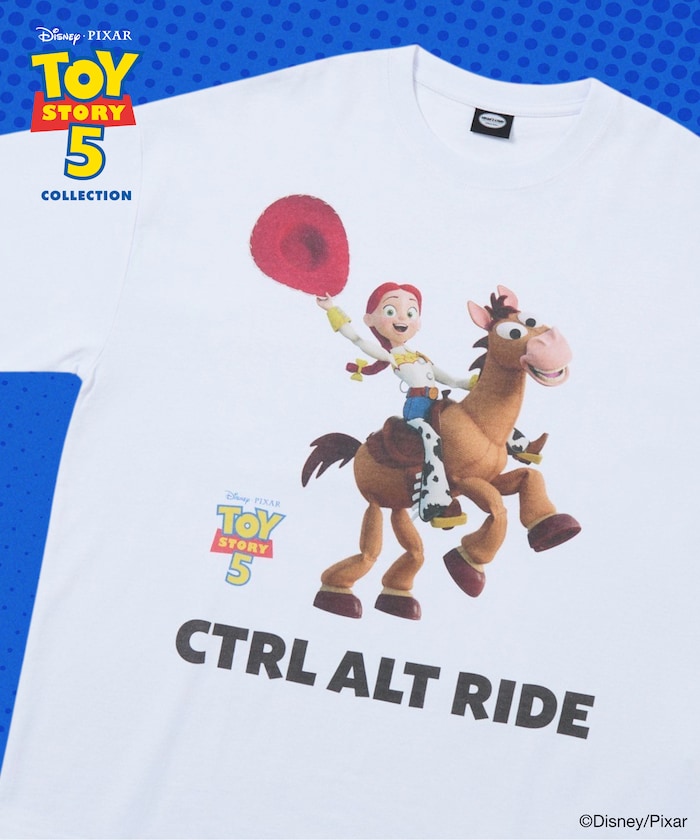 [Sales start on May 22 at 12:00] 'Toy Story 5' Design Exclusive Character Crew Neck Printed T-Shirt [Limited Edition] - White Jessie