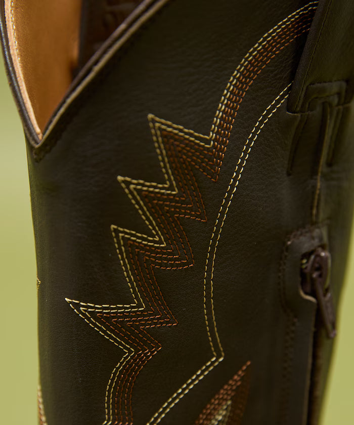Long western boots/real leather long western boots