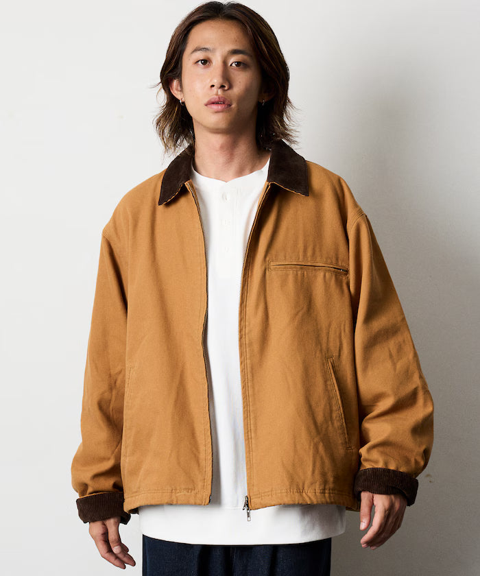 Big Silhouette Corduroy Switch Duck Blouson [Limited Edition]